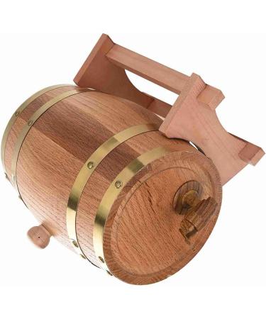  Aoresac Aoresac 1.5 Litre Handmade Oak Barrel with Stand Pressure Tested for Leaks Easy Dispensing Plastic Tap Improves Taste Over Time with (maybe) - Buy Online on GoSupps.com