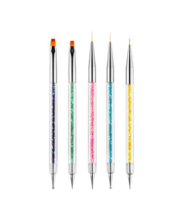 Rnitle nail art fineliner brush 5 pieces nail art liner brush professional detail brush brush nail polish brush for nail art design painting salon nailing design nail foot care pinceaux en d tail ongles - Buy Online on GoSupps.com