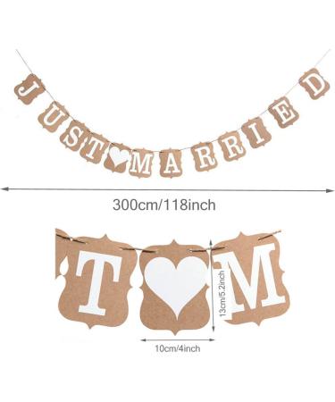 MAKFORT Mr & Mrs Letters Paper Garland Banner - Elegant Wedding Decoration & Gift - Buy Online on GoSupps.com