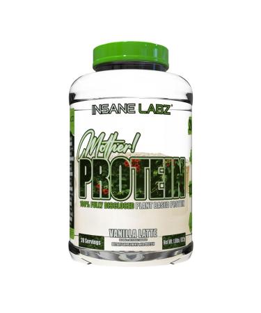 Insane Labz Mother Protein 100% Fully Disclosed Plant Based Protein (28 Servings Vanilla) Vanilla 1.81 Pound (Pack of 1)