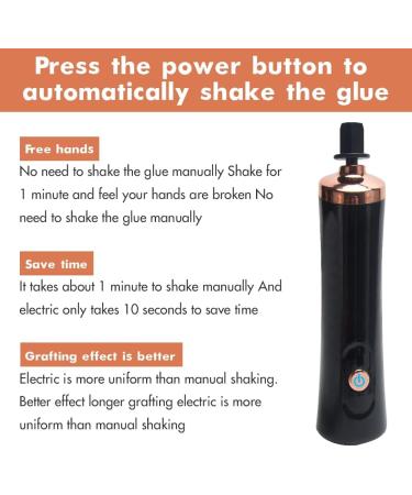 Calidaka Portable Electric Beauty Eyelash Shaker | Waterproof Automatic Liquid Mixer for Eyelash Extension Glue & Nail Polish - Black - Buy Online on GoSupps.com