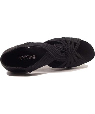 Black Low Heel Women's Ballroom Dance Shoes - 1.5in Heels YT04 Size 8 - Buy Online on GoSupps.com
