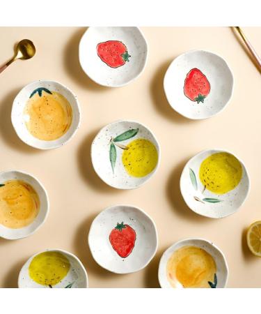 Fruit Bowl Snack Containers Small Dish Plate Dip Board Household Sauce Plate Tableware Snack Small Bowl Soy Sauce Vinegar Seasoning Dipping Dish Breakfast Bowls - Buy Online on GoSupps.com