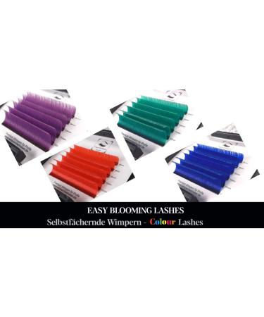 Shop Colored Eyelashes | Self-Fleed Volume Eyelash Extensions | 04 Hot Color Lashes | C/D Curl 0.07mm | D Curl Red Lashes - Buy Online on GoSupps.com