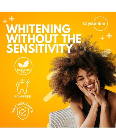 Teeth Whitening Strips for Sensitive Teeth - Enamel Safe 42 Pcs Deep Stain Removal 21 Treatments Natural Ingredients Mint Freshness - Buy Online on GoSupps.com