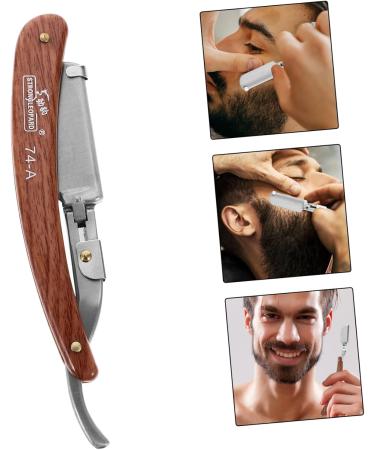 Buy Magiclulu Ergonomic 3-in-1 Razor Handle & Travel Scissors | Stainless Steel & Wooden Design for Men | Ideal for Shaving & Hijab Maintenance - Buy Online on GoSupps.com
