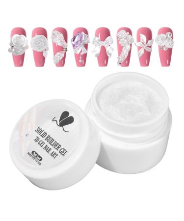 3D Nail Gel Solid 3D Nail Sculpting Gel Non-Sticky Builder Manicure 5ml for Salon and Home Design