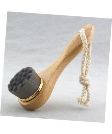 Beaupretty Cleanser Brush Facial Cleaning Brush Cleansing Brush face Cleaner Brush face scrubbers face Brush Facial Scrubber Face Cleaning Brush Facial Brush Dry Brushing Wooden Handle Bamboo - Buy Online on GoSupps.com