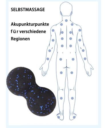 Fascia Training Set - Klein Faszien Roll Massage Balls & Trigger Point Release for Spine & Neck - Blue - Buy Online on GoSupps.com