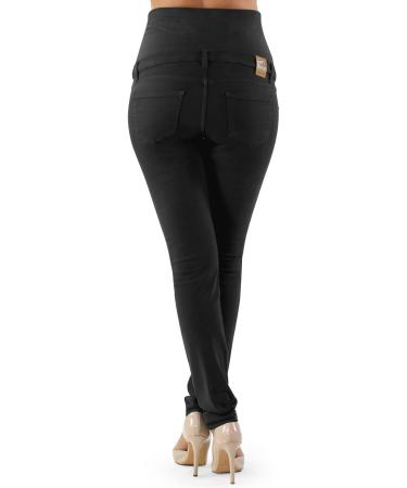 Milano Maternity Jeans - Ultra Stretch Buttery Soft Denim, High Waisted Over The Bump Band, Comfortable Slim Fit for Pregnant Women - Size 22 Black - Buy Online on GoSupps.com
