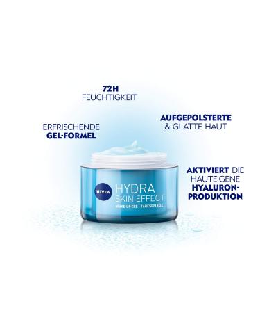 Nivea Hydra Skin Effect Set Daily & Night Care with Pure Hyaluron for 72H Moisture | 100ml Regenerating Gel Cream & Wake-up Gel - Buy Online on GoSupps.com
