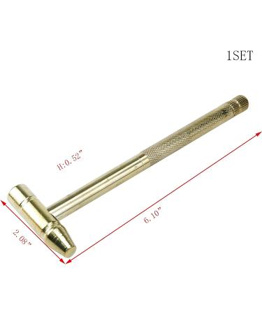 Faotup 1PCS Gold 6.10Inch Hammer with Screwdrivers - Mini Golden Hammer Tool for Crafts & Jewelry Making - Buy Online on GoSupps.com