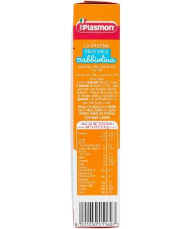  Italian Gourmet E.R. Sabbiolina Plasmon Pastes 320 g from 4 months + Pulpa Italian Gourmet Pulp 400 g - Buy Online on GoSupps.com