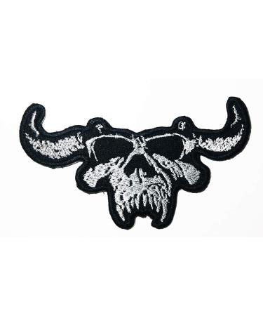 Music D Skull Heavy Metal Gothic Metal Hard Rock Blues Rock Industrial Metal Band Logo Patch Embroidered Sew Iron On Patches Badge Bags Hat Jeans Shoes T-Shirt Applique