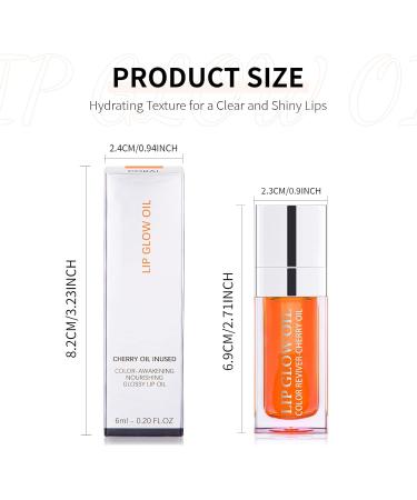 Prreal Tinted Lip Oil - Plumping Hydrating Lip Gloss for Dry Lips (Coral) - Buy Online on GoSupps.com