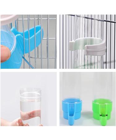 HIXNUG 2Pcs Bird Waterer Feeding Cup Automatic Feeding Water Bottles Dispenser Feeder Hanging Bird Bottle Drinker for Cockatiel Parrots - Buy Online on GoSupps.com