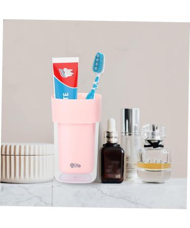 Beaupretty Portable Travel Toothbrush Cup - Compact Washing Storage Case - Pink 20.6x7.3cm - Ideal for International Shipping - Buy Online on GoSupps.com