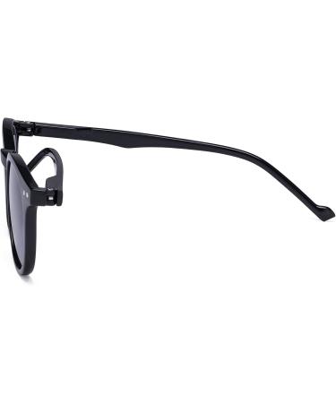 Eyekepper Oval Round Spring Hinges Reading Sunglasses +1.25 Diopter - Gray Lens Sun Readers for International Shipping - Buy Online on GoSupps.com