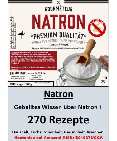 Buy Natrone Powder - Gourmetur Natural Occurrence 2x1 kg | Food Quality for Cosmetics & Internal Use - Non-Synthetic - Buy Online on GoSupps.com