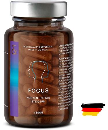 3x N 4 Focus - Vegan Nootropics Brain Booster with CDP Choline Ginkgo Biloba Brahmi & Vitamin B Complex - 180 Memory Capsules for Enhanced Concentration & Brain Power - Buy Online on GoSupps.com