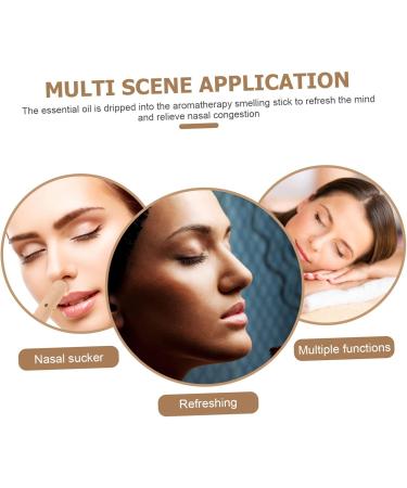 minkissy Aromatherapy Nasal Stick Wooden for Inhalation Beech Fragrance Stick Portable Aromatherapy Tool for Relaxation and Mood Enhancement - Buy Online on GoSupps.com