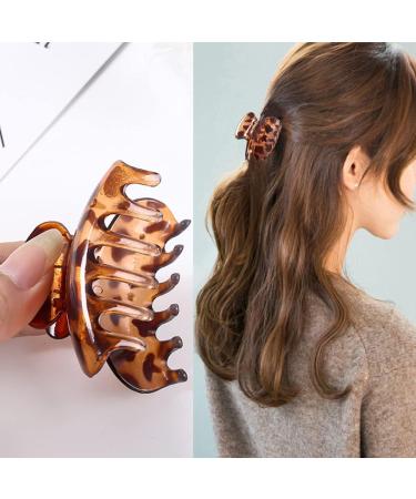 3 Pack Medium Hair Claw Clips 2.7 Small Hair Catch Barrette Jaw Grips Plastic Nonslip Hair Clip for Women Girls Half Bun Hairpins for Thick/Thin Hair - Buy Online on GoSupps.com