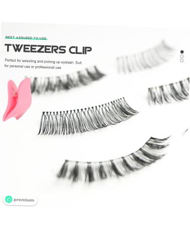 FRCOLOR 25 Pcs False Eyelash Tweezers Set - Wear-Resistant Lash Clamps & Combs for Eyelash Extensions - Pink Eyelash Tools for Makeup Enthusiasts - Buy Online on GoSupps.com