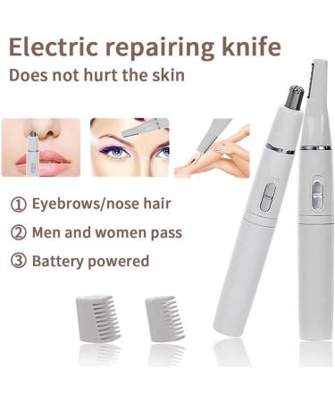 Nose Hair Trimmer for Men & Women - 2-in-1 Electric Nose & Ear Trimmer Eyebrow Razor for Facial Hair Removal - Buy Online on GoSupps.com