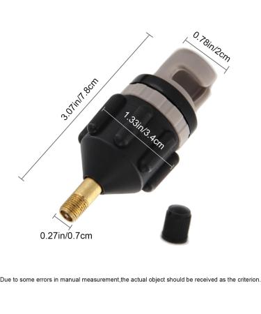 Spiral Air Plug Boston Valve for Inflatable Boat - Black | One-way Inflation Replacement Screw for Kayak, Raft, Pool Boat, Fishing Boats | Airbeds Accessory - Buy Online on GoSupps.com
