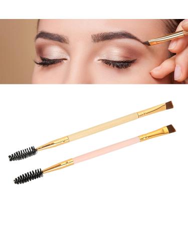 Double Ended Eyebrow & Eyelash Brush - Angled Brow Makeup Tool for Perfect Eyebrows & Lashes - Buy Online on GoSupps.com
