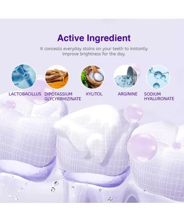 Purple Teeth Whitening Foam - Stain Removal & Whitening Booster (50ml) - Buy Online on GoSupps.com