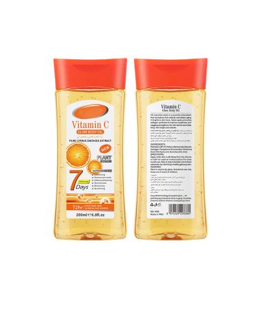 AmourGlint Vitamin B3 body oil gel essential for dry skin glowing body oil for women moisturizing oily gel for arms back and the whole body 5 200ml 5 120 g 1er Pack