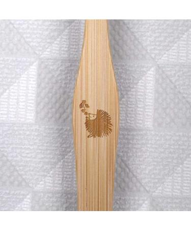 Azeeda Hedgehog Blackberry Bamboo Toothbrush | Eco-Friendly & Sustainable Oral Care - International Shipping Available - Buy Online on GoSupps.com