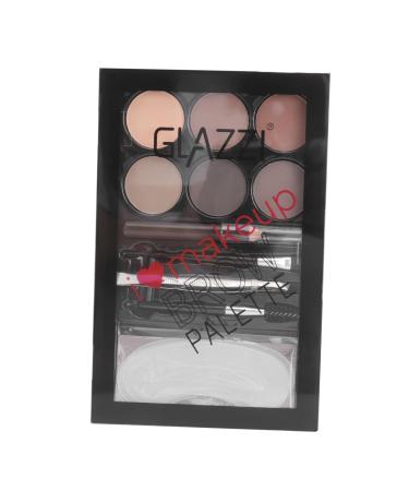 Mikinona Eyebrow Powder Cosmetic 1 Set Eyebrow Powder Set Makeup Brow Brush Makeup Eyebrow Powder Eyebrow Stickers Cosmetic 1 count (Pack of 1) As Shown