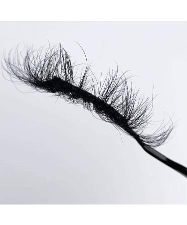 2Pair 28-30mm Long Mink Fur Handmade False Eyelashes - Fashion Fluffy Mink Lashes - Buy Online on GoSupps.com