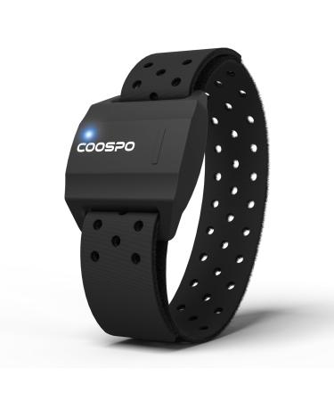 Coospo HW706 Heart rate knife Pulse knife with bracelet via Bluetooth/Ant+ Heart rate arm belt optically IP67 Waterproof compatible with coosporides Wahoo Zwift Strava Elite HRV - Buy Online on GoSupps.com
