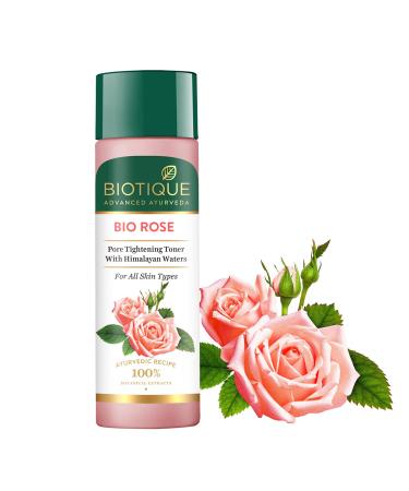 Biotique Pure Rose Water Rejuvenating Mist For Face and Body Steam Distilled for all Skin Types Rose Toner 120ml - Buy Online on GoSupps.com