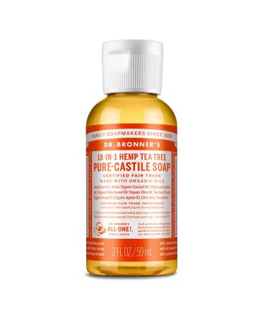 Dr. Bronner's Liquid Soap Tea Tree Liquid Soap Tea Tree 60 ml Tea Tree 59 ml (1 pack)