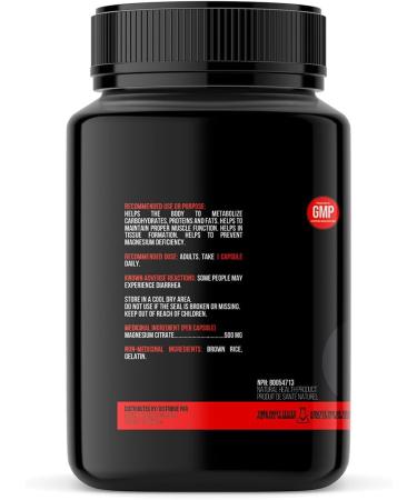 ProteinCo | Pure Magnesium Citrate | 500 mg | Muscle Recovery Relieves Muscle Cramps | Men & Women | 120 capsules - Buy Online on GoSupps.com