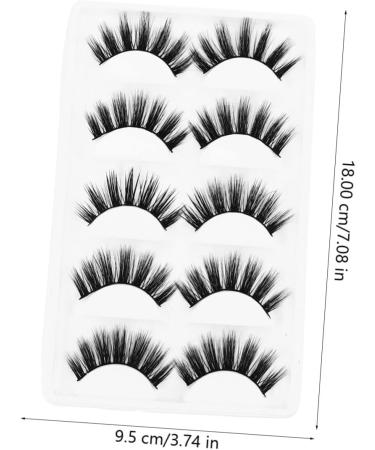 minkissy 15 Pairs artificial false eyelashes Women Makeup Supplies Thick Lashes Makeup Lashes Dense Eyelashes Unique Fake Eyelashes Women False Eyelash fiber Makeup Tools 3d curly - Buy Online on GoSupps.com