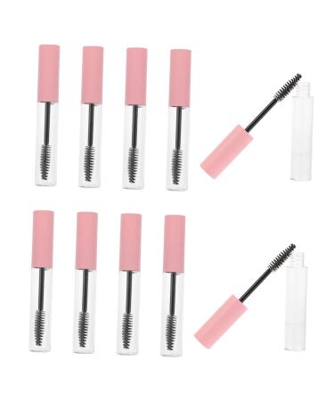 Mikinona 10pcs Mascara Empty Tube Eyeliner Tube with Brush Eyelash Mascara Pink Toiletries Travel Make up 1 g (Pack of 1) Pink