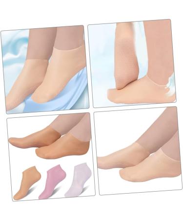 Beatifufu 3 Pairs Moisturizing Socks Heel Socks Spa Socks Foot Socks Non Socks Cracked Heel Repair Aloe Socks Foot Lotion Foot Moisturizer for Dry Cracked Feet Soft Miss Sebs Silicone Socks - Buy Online on GoSupps.com