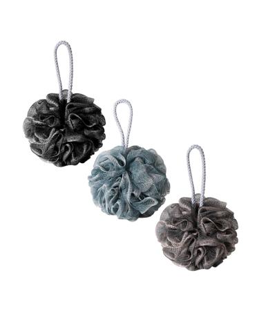 Healeved 3pcs Bath Ball Shower Bath Body Wash Sponge Bathing Supply Bath Cleaning Sponge Body Shower Scrubber Sponge Bath Flower Bath Luffa Sponge Bathroom Bubble Pe Cute Toiletries