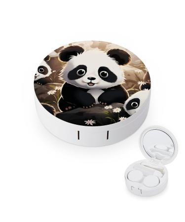 Contact Lens Case Cute Panda Animal Print Plastic Contact Lens Case contact Lens Care Box ontact Lens Travel Box