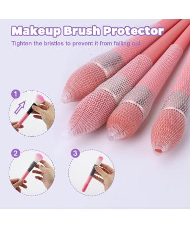 Buy Zxbaers 3-in-1 Makeup Brush Cleaner Mat | Portable Silicone Cleaning Bowl & Drying Holder - 20 Brush Protectors Included - Buy Online on GoSupps.com