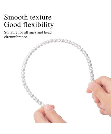 Yolev Faux Pearl Headband Set - 4 Piece Women's Hair Accessories for Weddings Birthdays & Valentine's Day - Buy Online on GoSupps.com