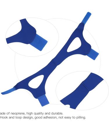Adjustable CPAP Chin Strap for Men and Women - Anti Snoring Solution and Sleep Aid - Blue - Buy Online on GoSupps.com