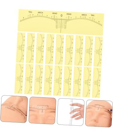 ORFOFE 50Pcs eyebrow tattoo ruler makeup tools make up kit measuring eyebrow shaper Simple set Miss - Buy Online on GoSupps.com