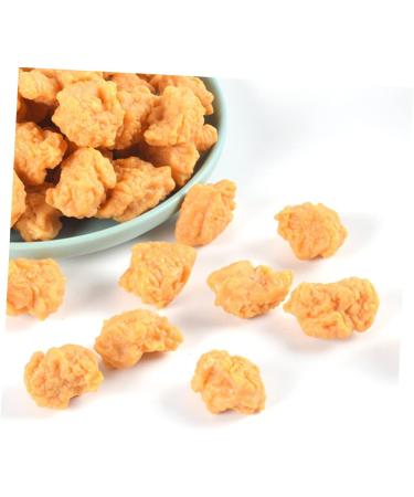Vaguelly 20 Pcs Simulation Popcorn Chicken Fake Chicken Simulated Roasted Chicken Nuggets Chicken Nuggets Fake Desk Top Decor Realistic Meat Model Toys for Child Pvc Food Chicken Wings 3X2.5X2CMx2pcs 1 - Buy Online on GoSupps.com