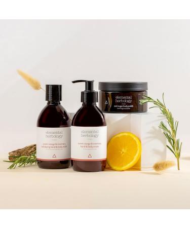 Elemental Herbology Sweet Orange & Rosemary Exfoliating Hand & Body Wash - 9.8 Fl Oz | Zesty Shower Gel & Hand Wash | Energizing Essential Oils | Cruelty-Free - Buy Online on GoSupps.com